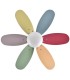 VENTILADOR DC ALVES METAL Y MADERA COLORES 85 Ø 