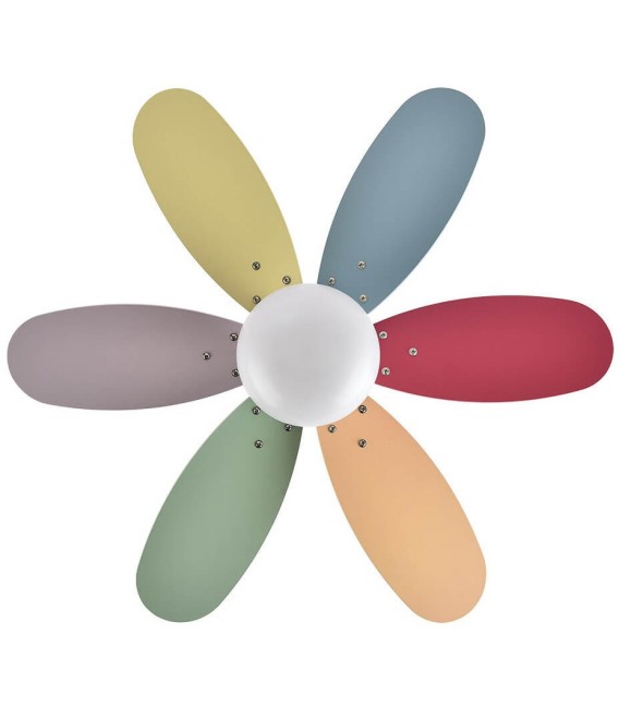 VENTILADOR DC ALVES METAL Y MADERA COLORES 85 Ø 
