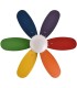 VENTILADOR DC ALVES METAL Y MADERA COLORES 85 Ø 