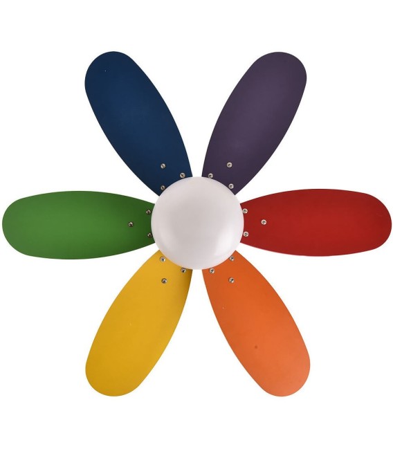 VENTILADOR DC ALVES METAL Y MADERA COLORES 85 Ø 
