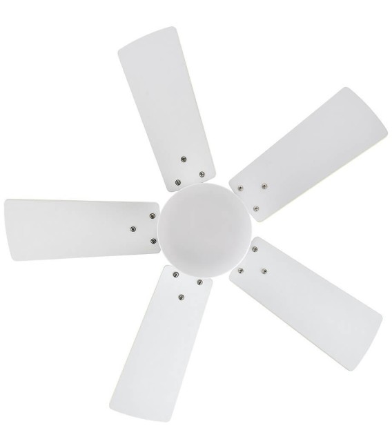 VENTILADOR DC MARTA MADERA Y METAL BLANCO 