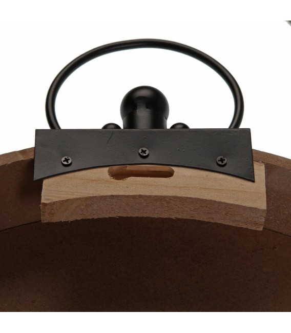 RELOJ MUNDI MADERA Y METAL