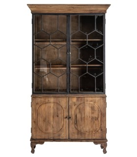 VITRINA LANK MADERA Y METAL 