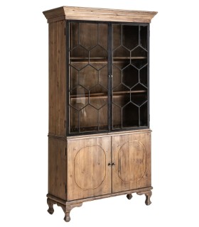 VITRINA LANK MADERA Y METAL 