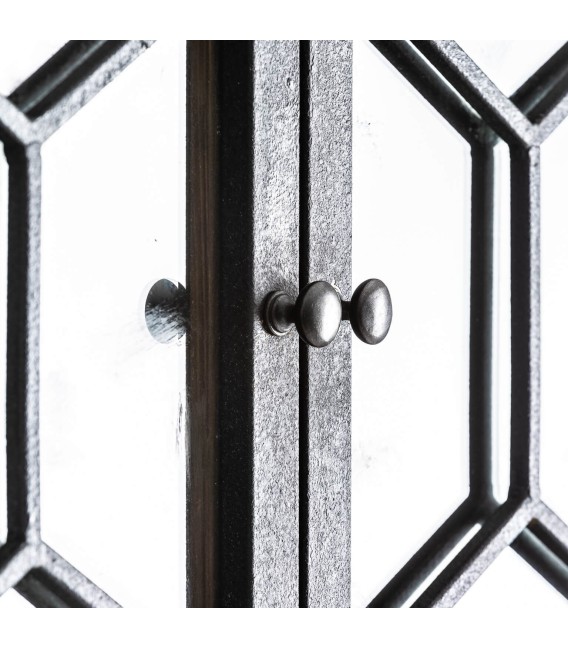 VITRINA LANK MADERA Y METAL 