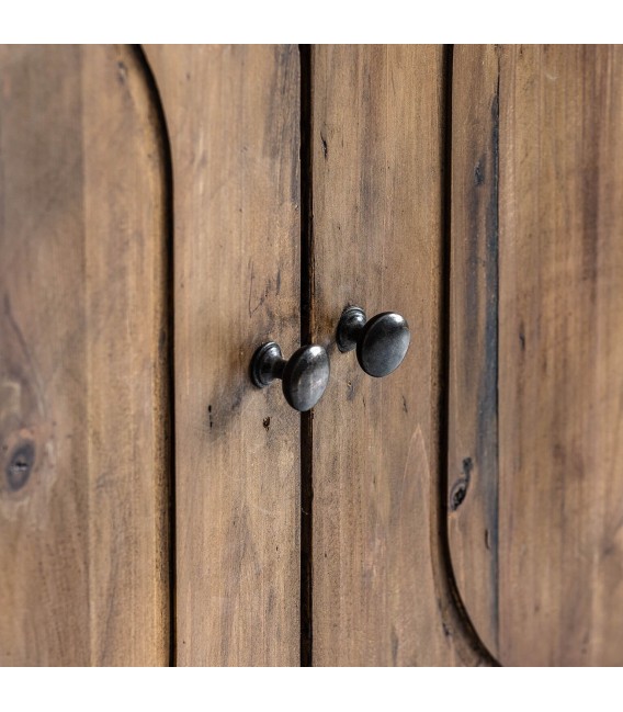 VITRINA LANK MADERA Y METAL 