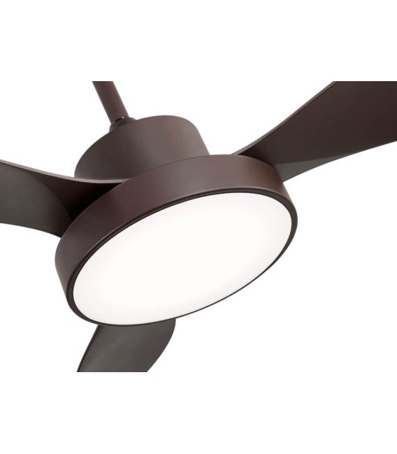 VENTILADOR DC HAYATE ABS Y METAL MARRÓN MDMHOGAR