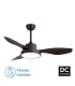 VENTILADOR DC HAYATE ABS Y METAL MARRÓN MDMHOGAR