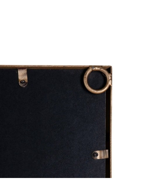 ESPEJO VESTIDOR VENTANA METAL ORO