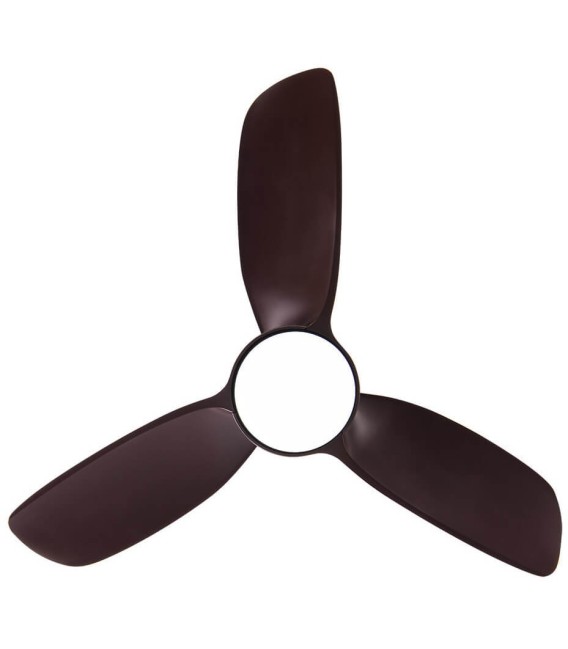 VENTILADOR DC HAUR METAL Y MADERA MARRÓN 