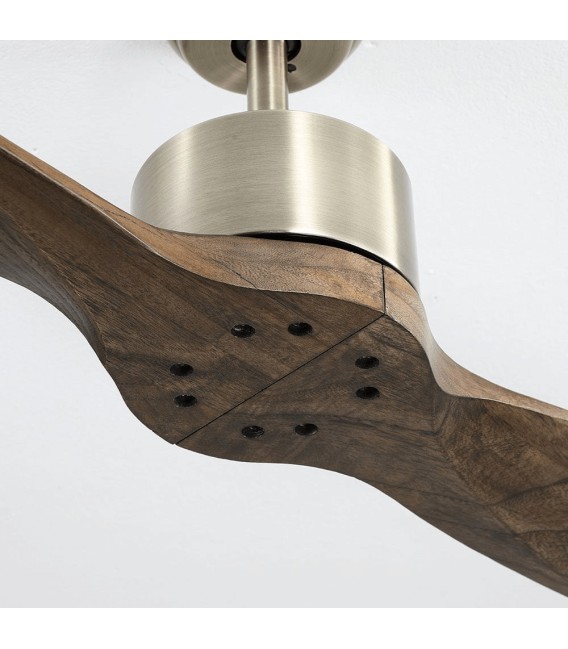 VENTILADOR DC LESTE MADERA Y METAL 