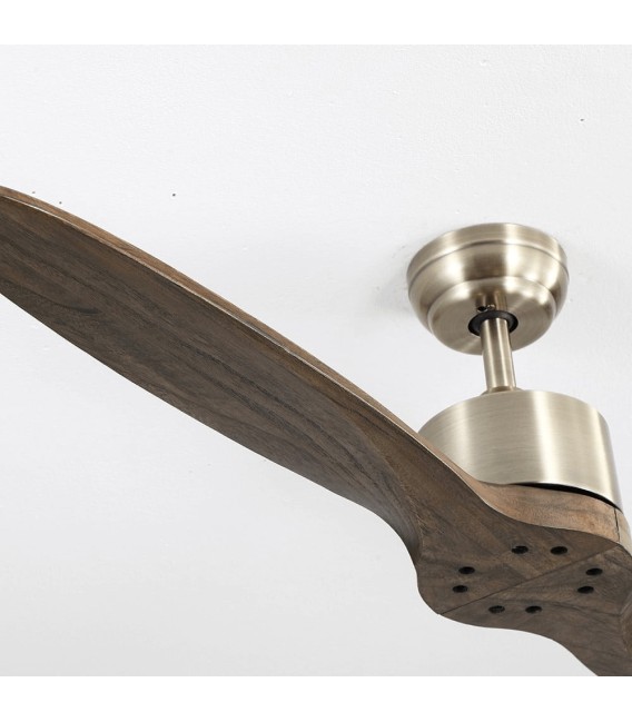 VENTILADOR DC LESTE MADERA Y METAL 