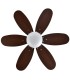 VENTILADOR DC ALVES METAL Y MADERA NOGAL 85 Ø 