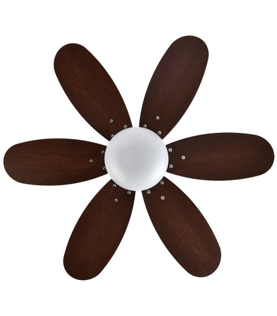 VENTILADOR DC ALVES METAL Y MADERA NOGAL 85 Ø 