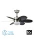 VENTILADOR DC ALVES METAL Y MADERA WENGUE 85 Ø 