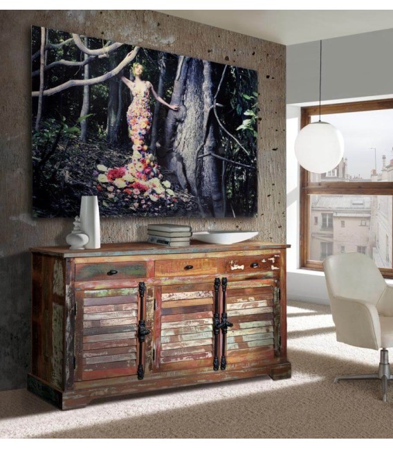 APARADOR MARES MADERA Y METAL