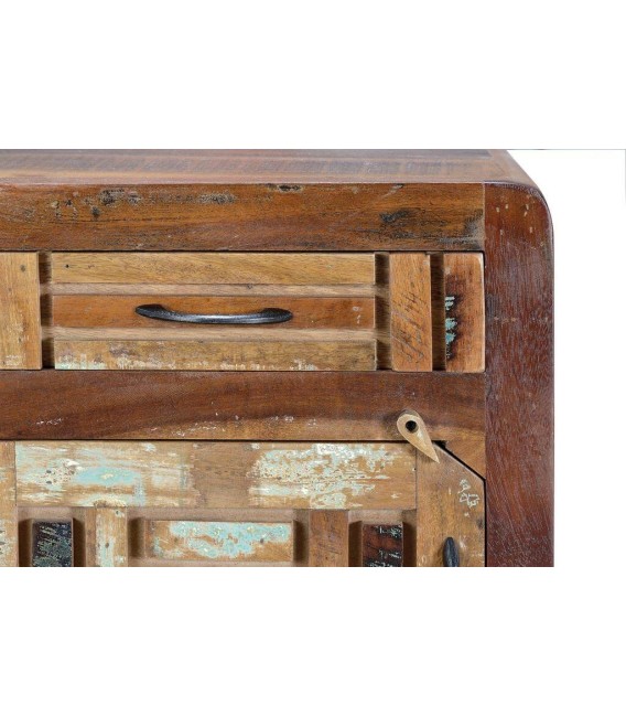 MESITA DE NOCHE MARES MADERA Y METAL 