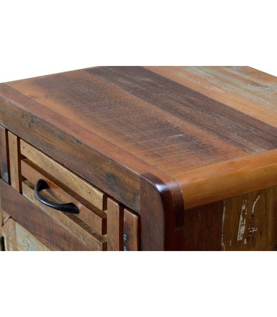 MESITA DE NOCHE MARES MADERA Y METAL 