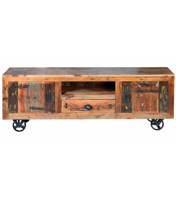 MUEBLE DE TV MARES MADERA Y METAL 
