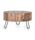 MESA DE CENTRO MARES MADERA Y METAL 