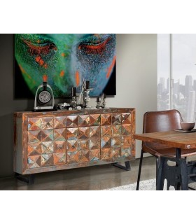 APARADOR MARES 2 MADERA Y METAL