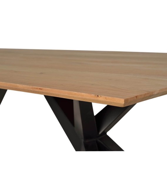 MESA DE COMEDOR MARIPOSA MADERA Y METAL 