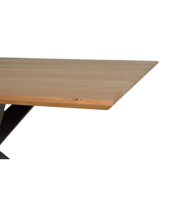 MESA DE COMEDOR MARIPOSA MADERA Y METAL 