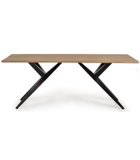 MESA DE COMEDOR 180 MARIPOSA MADERA Y METAL