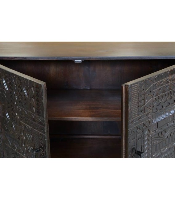 APARADOR AZTECA MADERA Y METAL MDMHOGAR