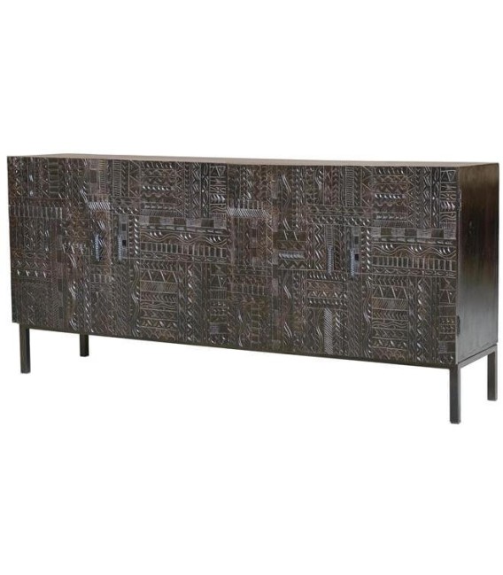 APARADOR AZTECA MADERA Y METAL MDMHOGAR