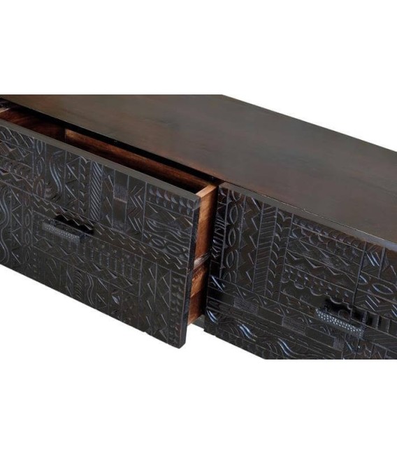 MUEBLE DE TV AZTECA 2 MADERA Y METAL