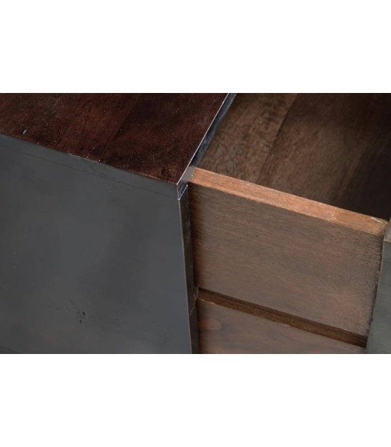 MUEBLE DE TV AZTECA 2 MADERA Y METAL