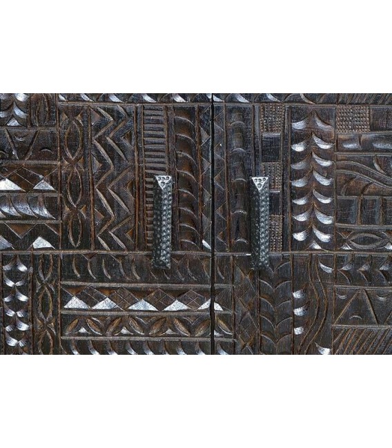 MUEBLE DE TV AZTECA 2 MADERA Y METAL