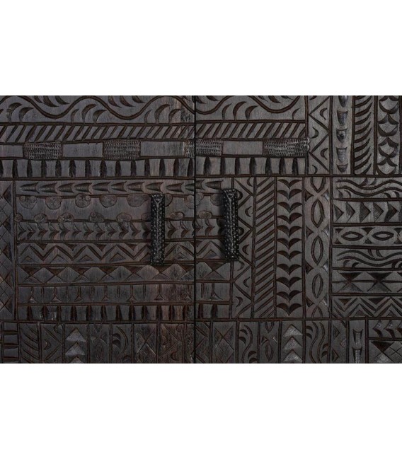 TAQUILLÓN AZTECA MADERA Y METAL MDMHOGAR