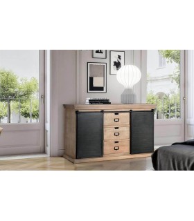 APARADOR MANHATTAN MADERA Y METAL MDMHOGAR