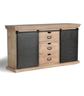 APARADOR MANHATTAN MADERA Y METAL MDMHOGAR