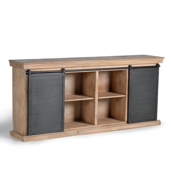 APARADOR MANHATTAN 2 MADERA Y METAL MDMHOGAR