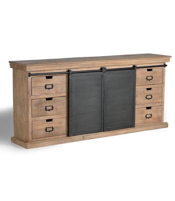 APARADOR MANHATTAN 2 MADERA Y METAL MDMHOGAR