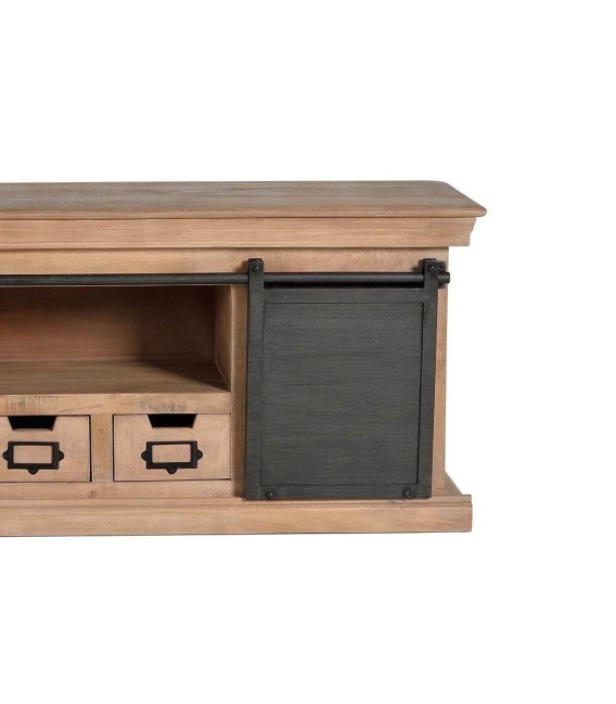 MUEBLE DE TV MANHATTAN MADERA Y METAL MDMHOGAR