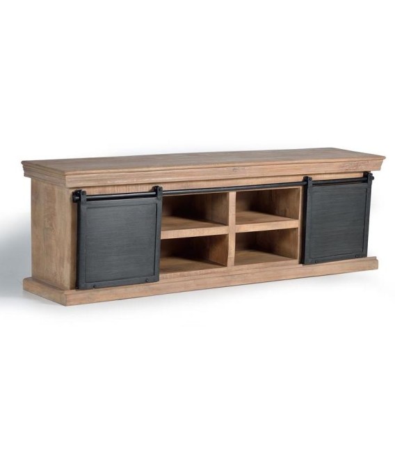 MUEBLE DE TV MANHATTAN 2 MADERA Y METAL MDMHOGAR