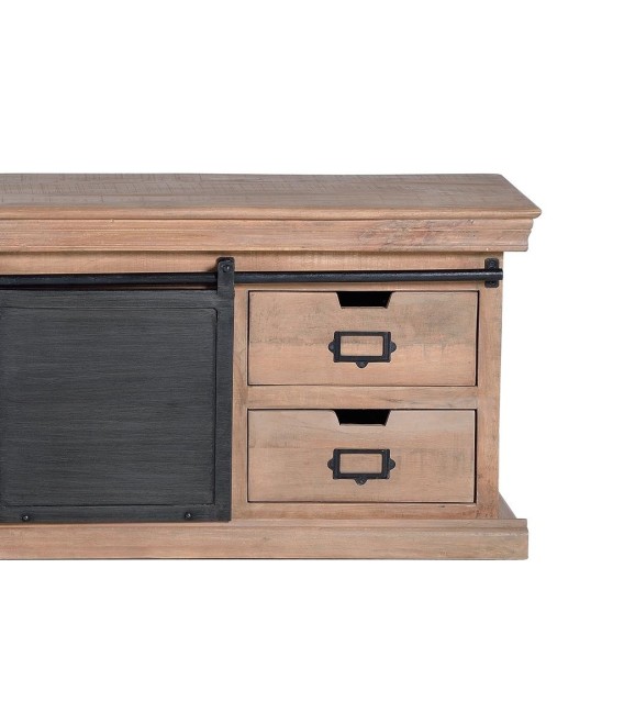 MUEBLE DE TV MANHATTAN 2 MADERA Y METAL MDMHOGAR