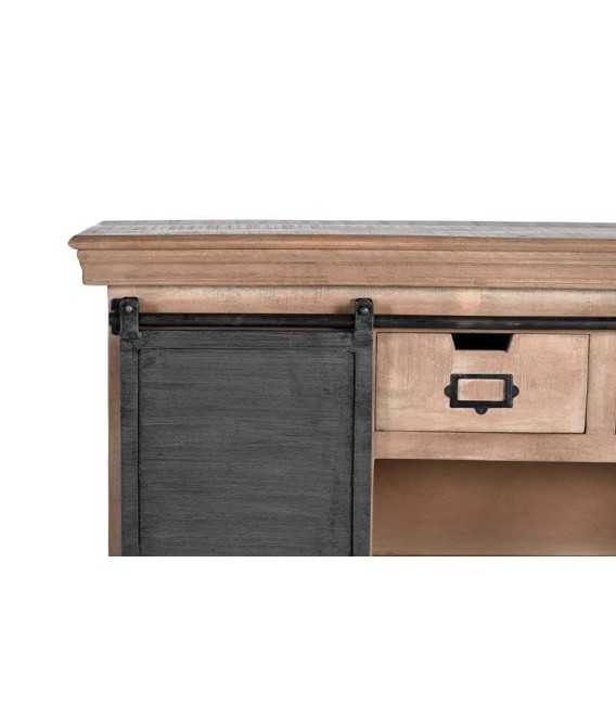 TAQUILLÓN AZTECA 2 MADERA Y METAL MDMHOGAR