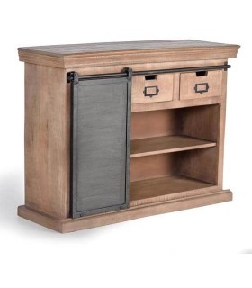 TAQUILLÓN AZTECA 2 MADERA Y METAL MDMHOGAR