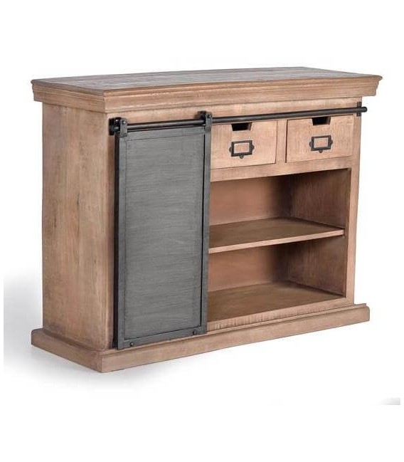 TAQUILLÓN AZTECA 2 MADERA Y METAL MDMHOGAR