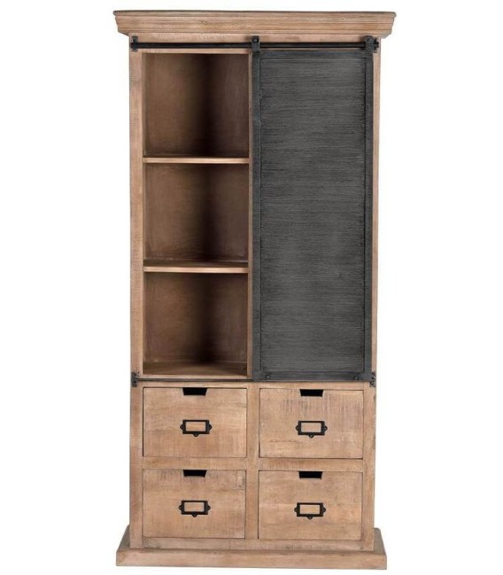 ARMARIO ALACENA MANHATTAN  MADERA Y METAL MDMHOGAR