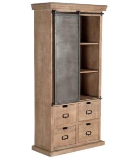 ARMARIO ALACENA MANHATTAN  MADERA Y METAL MDMHOGAR