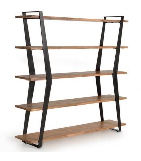 LIBRERÍA CUINA MADERA Y METAL 