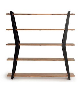 LIBRERÍA CUINA MADERA Y METAL 