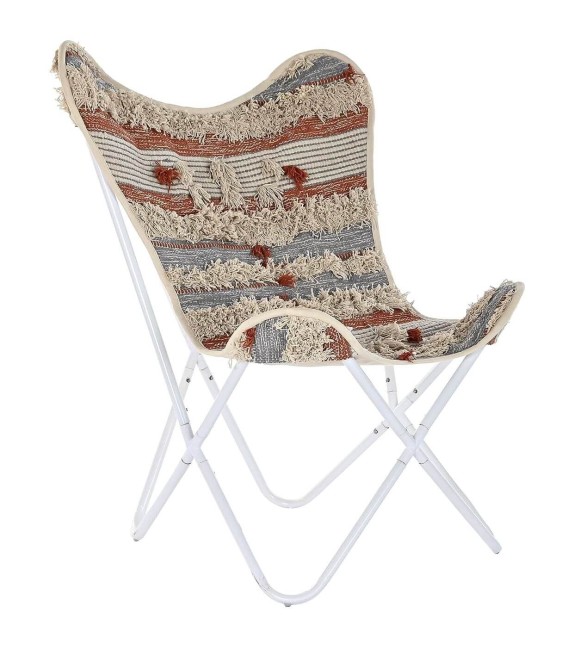 SILLÓN MARIPOSA PERÚ METAL Y TEXTIL MDMHOGAR