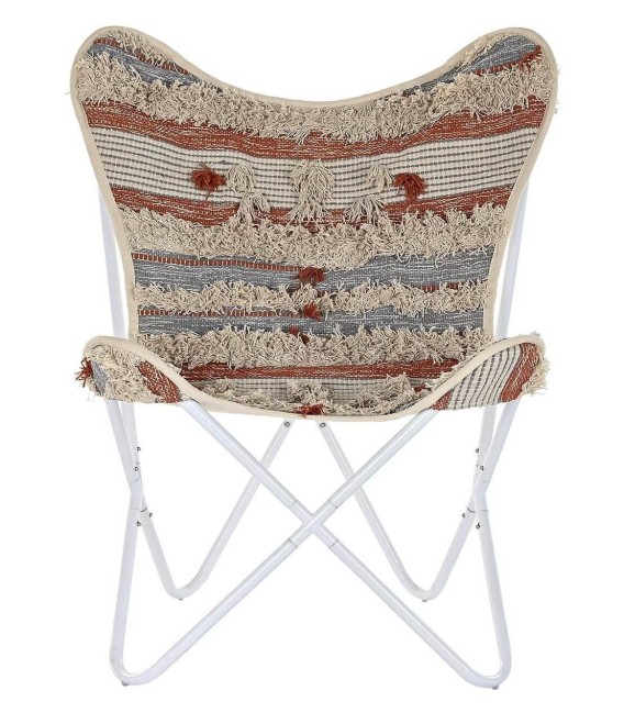 SILLÓN MARIPOSA PERÚ METAL Y TEXTIL MDMHOGAR